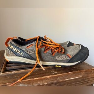 Merrell Men's Athletic Trail Shoes in Gray and Orange